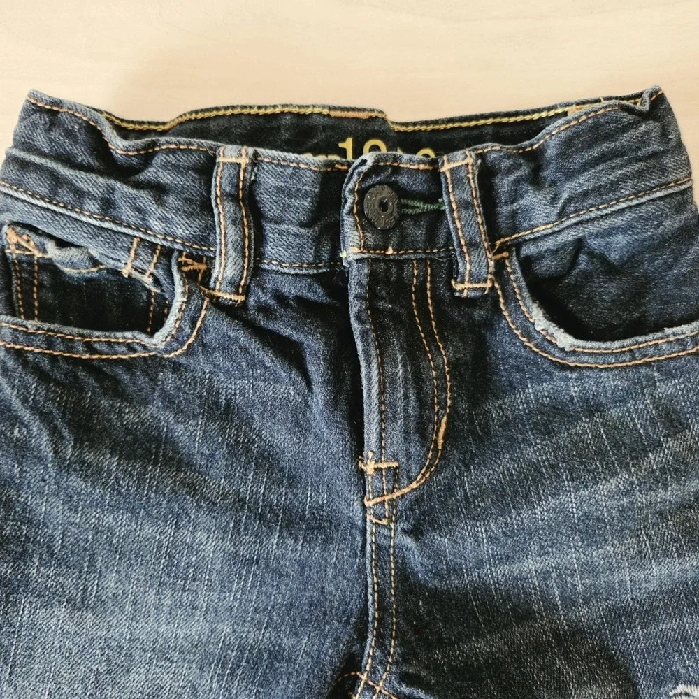 Gap Baby Boy Straight Jeans Dragon Embroidery Sz. 12-18mos.